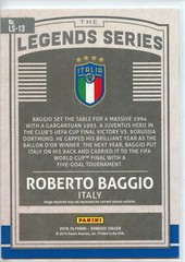 2018-19 Donruss Soccer Legends Series #LS-13 Roberto Baggio – Italy Qty