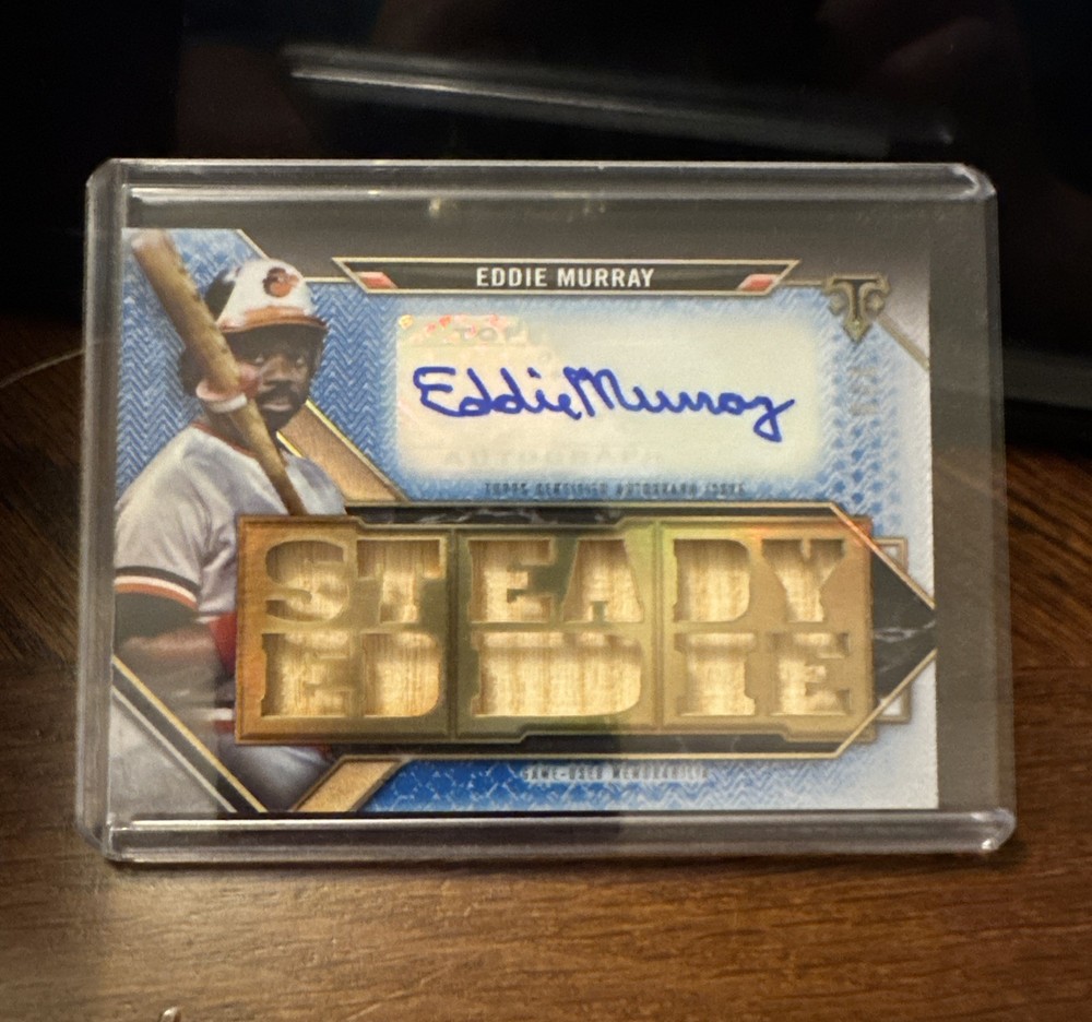 2021 Eddie Murray Topps Triple Threads HOF 1/3 Baltimore Orioles Bat