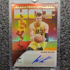 2023-24 Panini NBA Hoops Walker Kessler Auto Hot Signatures Utah Jazz #HS-KES