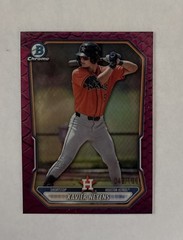 Topps 2025 Bowman Draft Chrome Xavier Neyens Astros BDC-2 Fuchsia Reptilian /199