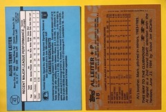 Al Leiter Rookie Both Error Cards 1988 Donruss #43 Period1988 Topps Wrong Player
