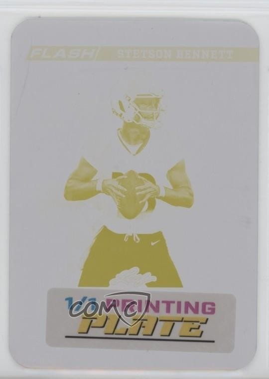 2023 Leaf Flash Printing Plate Yellow 1/1 Stetson Bennett IV Rookie Auto RC s5q