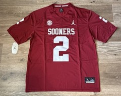 NEW CeeDee Lamb Oklahoma Sooners #2 Football Jersey! SHIPS SAME DAY!