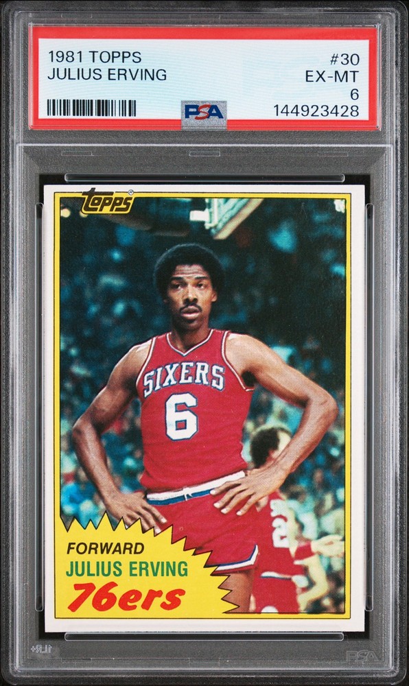 1981 Topps #30 Julius Erving PSA 6