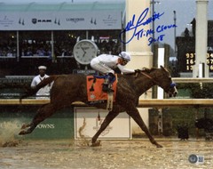 MIKE SMITH SIGNED AUTOGRAPHED 11×14 PHOTO +TRIPLE CROWN 2018 JUSTIFY BECKETT BAS