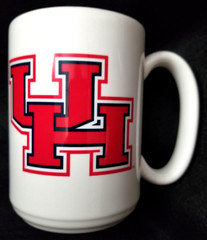 University of Houston – Cougars – UH – Blue & Red Mug – 4 3/4&Prime; Tall – EUC