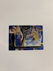 2025 WNBA Select Sarah Ashlee Barker Courtside Action Signatures Blue Prizm /49