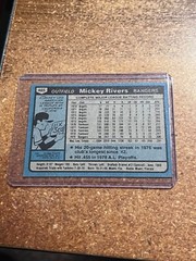 1980 Topps Baseball # 485 Mickey Rivers