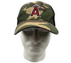 Sixth Man Promotions Los Angeles Angels Cammo Green Hook and Loop Baseball Cap