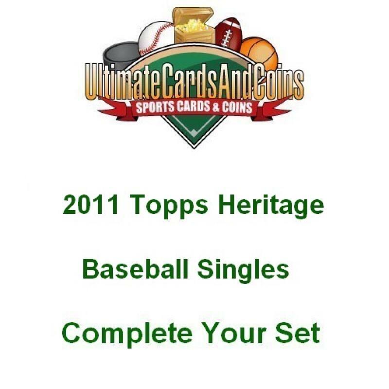 2011 Topps Heritage Baseball Complete Your Set 201-425 NM-MT