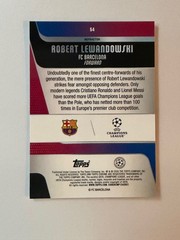 2025-26 Topps Chrome UEFA Club Competitions #54 Robert Lewandowski Refractor