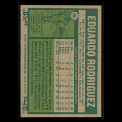 Eduardo Rodriguez #361 1977 Topps Milwaukee Brewers Baseball Card MLB NM