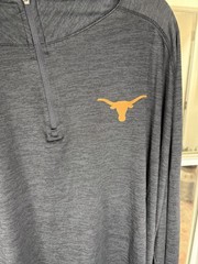 Fanatics Texas Longhorns Quarter Zip Gray Performance Lightweight Pullover 4XL