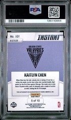 2025 KAITLYN CHEN PANINI INSTANT WNBA #101 AUTOGRAPH WATER PSA 10