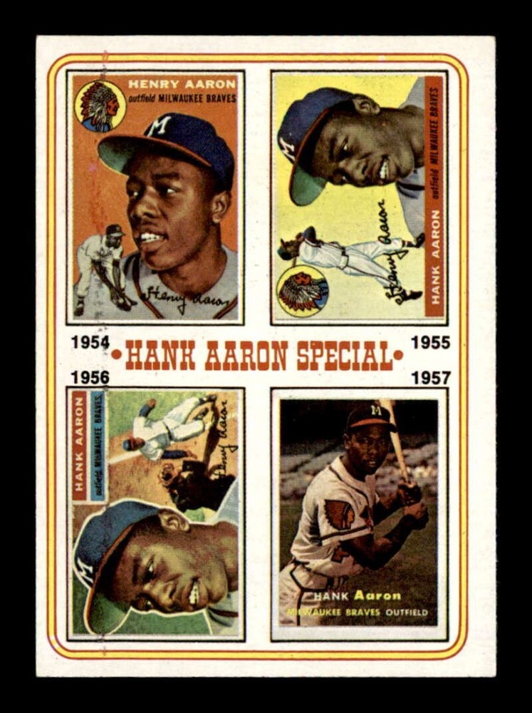 1974 Topps #2 Hank Aaron Special 54-57 EX+ X3731958