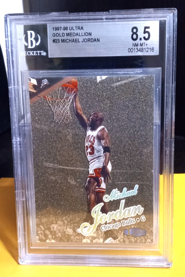 1997-98 Fleer Ultra Michael Jordan #23G Gold Medallion Parallel – BGS 8.5+ – HOF