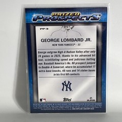 2025 Bowman Draft Mega Mojo Prized Prospects George Lombard Jr. #PP-3 Yankees