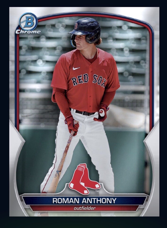 2023 Bowman Chrome 1st Prospect Base RC – ROMAN ANTHONY (TOPPS Bunt Dlgital Card