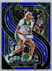 2025 Panini Select WNBA DOMINIQUE MALONGA Blue Scope Prizm Premier RC #150 /199