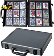 Toploader Binder for Trading Cards Hard Cases Holds 216 Toploaders 9 Pocket Slee