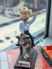Brandon Nimmo Bull Riding Texas Rangers Bobblehead 6/7/26