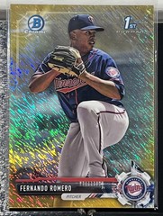 2017 Bowman Chrome 1st Gold Shimmer Refractor /50 Fernando Romero BCP134