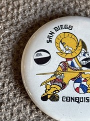 Vinatge 1960s/70s San Diego Conquistadors ABA Basketball Fridge Magnet
