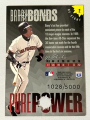 1995 1996 1997 Barry Bonds Baseball Insert Cards Serial Numbered / You Pick