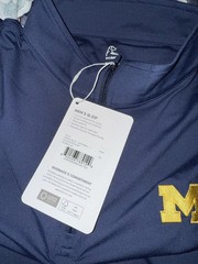 Rhoback Collegiate Michigan Wolverines Hessi 1/4 Zip Pullover XXL