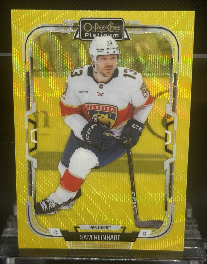 2025-26 O-Pee-Chee Platinum – Sam Reinhart Neon Yellow Surge #149 Panthers