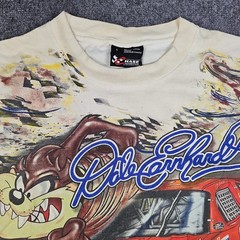 Vtg 2000 Dale Earnhardt Taz Looney Tunes T-Shirt Large NASCAR Racing Rip Thrashe