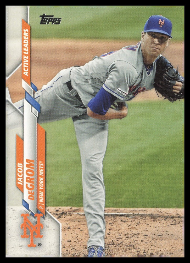 2020 Topps Update #U-92 Jacob deGrom New York Mets Baseball Card