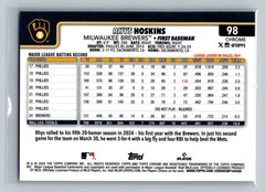 2025 Topps Chrome #98 Rhys Hoskins Negative Refractors