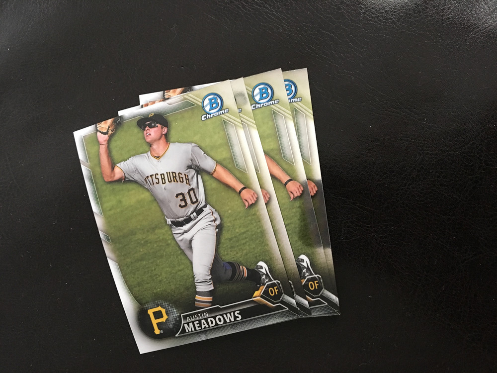 2016 Bowman Chrome BCP250 Austin Meadows 4 count lot Pittsburgh Pirates