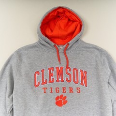 Clemson Tigers Colosseum Hoodie Men’s Sz Large Gray Sweatshirt