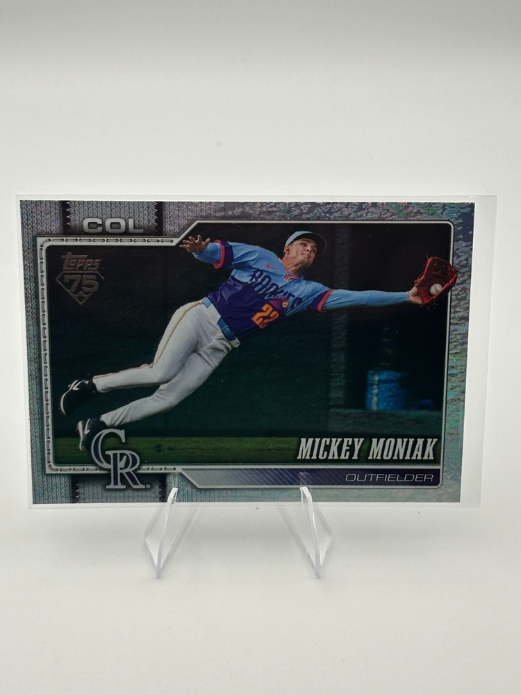 Mickey Moniak 2026 Topps Series 1 #195 Sandglitter Foil Rockies