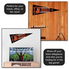 Baltimore Orioles MLB 12 in X 30 in Pennant