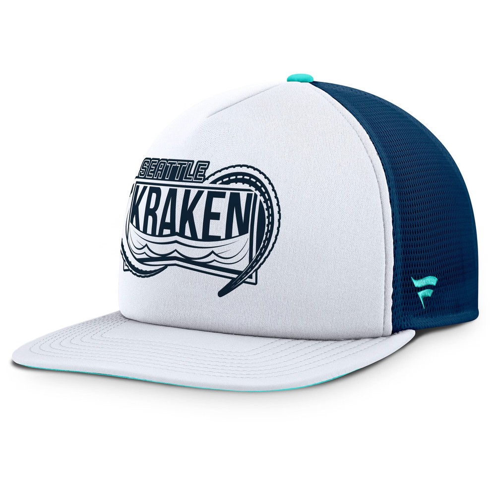 Men&rsquo;s Fanatics White/Deep Sea Blue Seattle Kraken Authentic Pro Hometown Rink