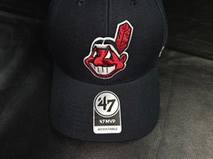 NEW Cleveland Indians Chief Wahoo 47 Brand Adjustable Hat Navy &rsquo;47 MVP Strapback