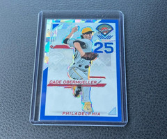 2025 Panini Prospect Edition Cade Obermueller Blue Ice Prizm 060/299