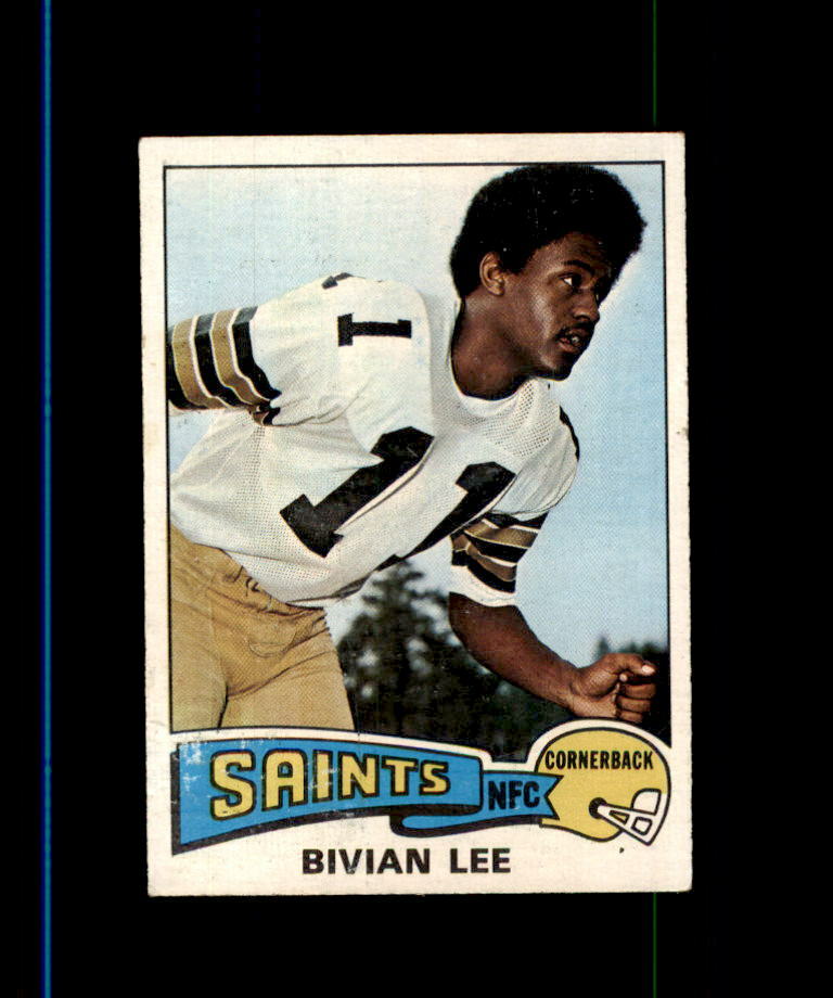 1975 TOPPS FOOTBALL CARD NEW ORLEANS SAINTS #47 BIVIAN LEE