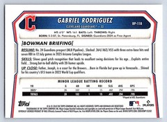 GABRIEL RODRIGUEZ GUARDIANS RC 1st card 2026 BOWMAN PROSPECTS #BP-118