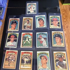 1972 Topps Lot #’s 558,564,577,578,581,583,584,640,642,643,645,648,656 VG Cards