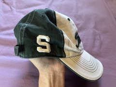 Titleist Michigan State Spartans Hat White Green Strap Back Golf Cap 47 NCAA