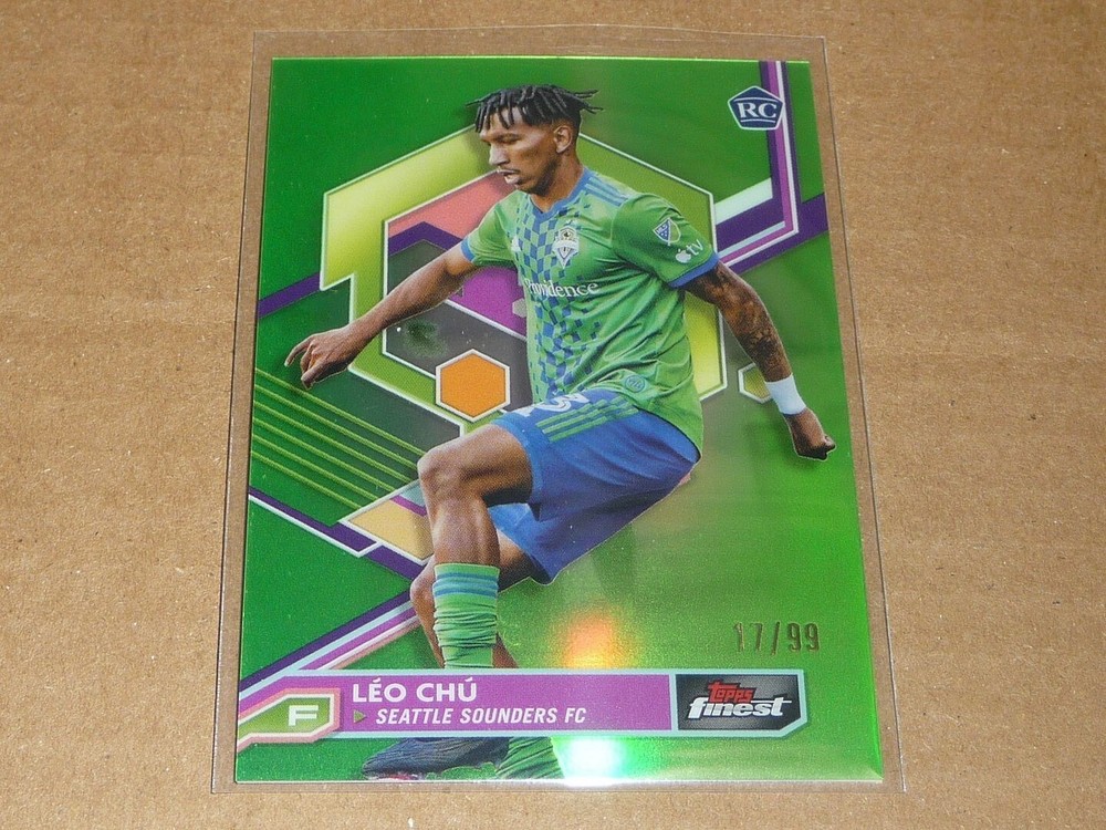 2023 Topps Finest MLS SOCCER LEO CHU GREEN REFRACTOR /99 N1652
