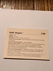 Vintage 1990 WWF Hulk Hogan Trading Card #125 Classic Titan Sports