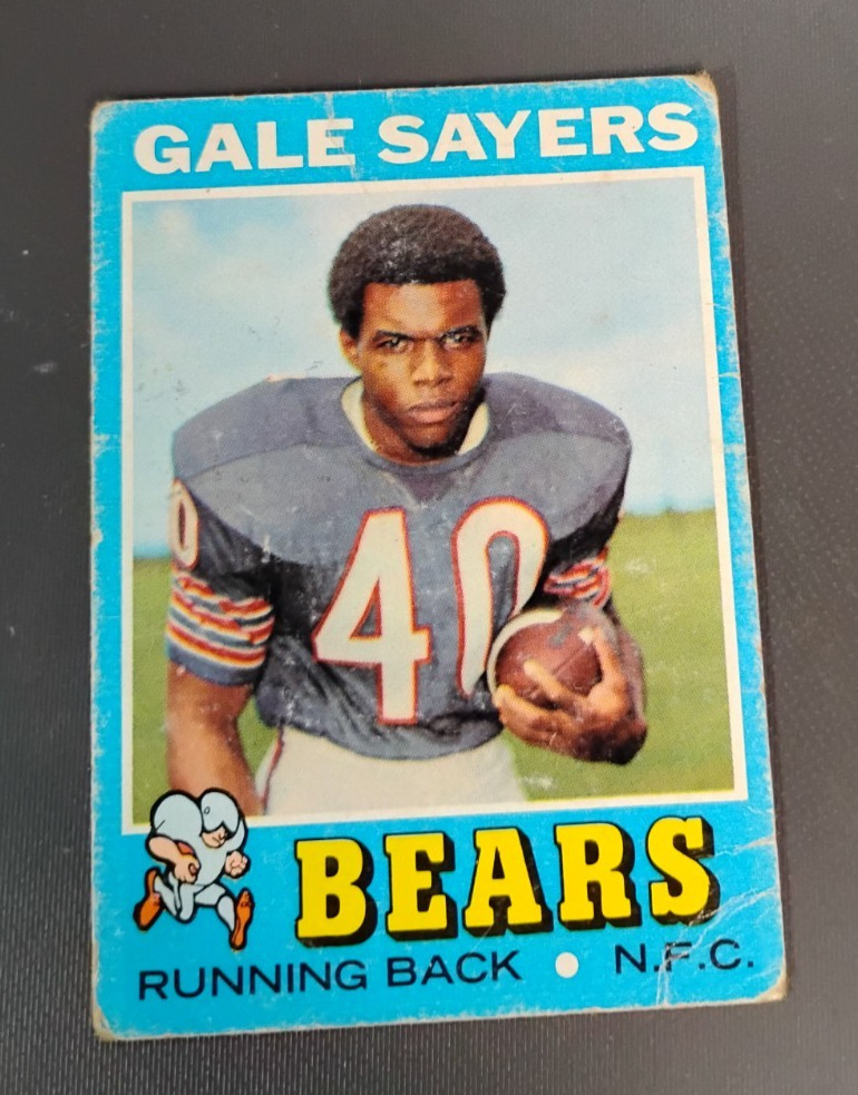 1971 Topps Gale Sayers #150 HOF 1977 Bad corners