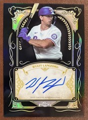 Wyatt Langford 2026 Topps Chrome Ink Strokes Auto SP