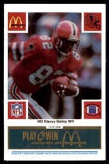 1986 McDonald&rsquo;s Football Blue #51 Falcons Stacey Bailey #82 NM/MT *f1