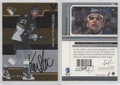 2001-02 ITG Be A Player Signature Series Gold Vault Black Kevin Stevens Auto 4f5